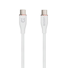 Cáp sạc nhanh Bison CB100 White/ C to C/ 60W/1.2m
