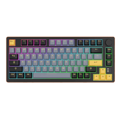 Bàn phím cơ không dây Dare-U EK75 Pro Black - Golden | Wireless Triple Mode/ Gasket Mount/ RGB/ Cloud (Linear) Switch