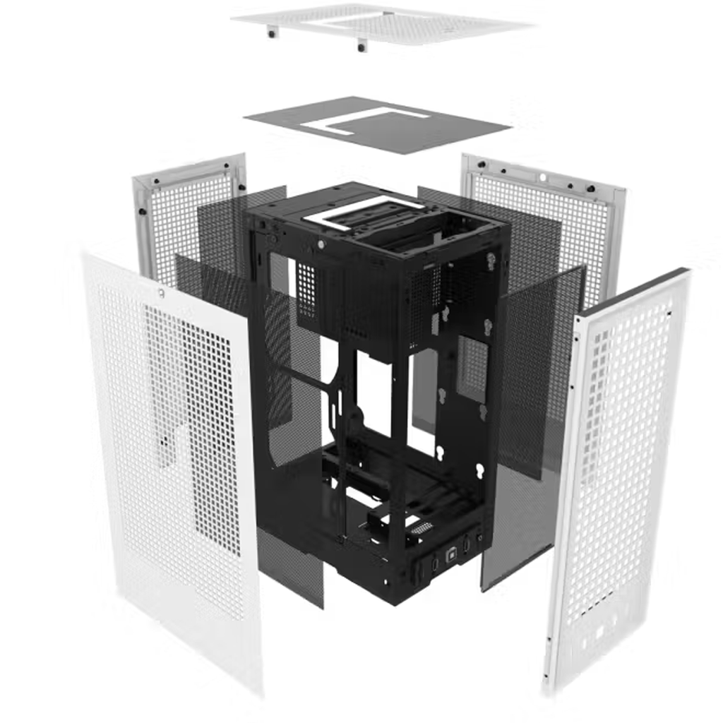 Thùng máy Case Hyte Revolt 3 - Trắng | Mini ITX, nguồn SFX (CS-HYTE-REVOLT3-W)