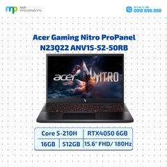 Laptop Acer Gaming Nitro ProPanel N23Q22 ANV15-52-50RB Core 5 210H/16GB/512GB SSD/RTX4050 6GB/15.6
