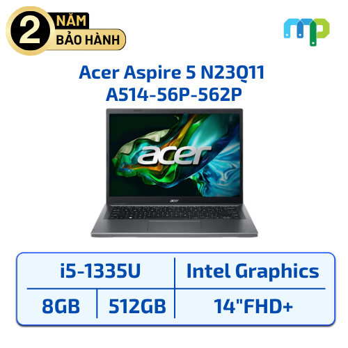 Laptop Acer Aspire 5 N23Q11 A514-56P-562P I5-1335U/8GB/SSD 512GB/UMA/14