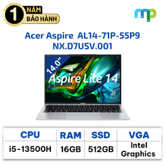 Laptop Acer Aspire  AL14-71P-55P9 (i5-12500H/ 16GB/ SSD 512GB/14.0