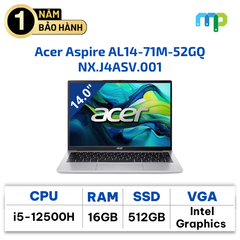Laptop Acer Aspire AL14-71M-52GQ (i5-12500H/16GB/SSD 512GB/14.0