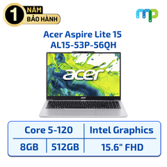 Laptop Acer Aspire Lite 15 AL15-53P-56QH C5-120U/8GB/SSD 512GB/15.6