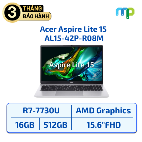 Laptop Acer Aspire Lite 15 AL15-42P-R08M R7-7730U/16GB/SSD 512GB/15.6