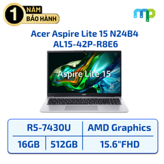 Laptop Acer Aspire Lite 15 N24B4 AL15-42P-R8E6 R5-7430U/16GB/SSD 512GB/UMA/15.6