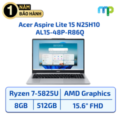 Laptop Acer Aspire Lite 15 N25H10 AL15-48P-R86Q Ryzen 7-5825U/8GB/SSD 512GB/15.6