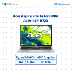 Laptop Acer Aspire Lite 14 N25WB4 AL14-45P-R7Z3 Ryzen 3-5400U/8GB/SSD 512GB/UMA/14