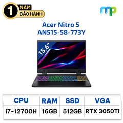 Laptop ACER AN515-58-773Y I7-12700H/ 16GD4/512GSSD/15.6