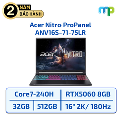 Laptop Acer Nitro ProPanel ANV16S-71-75LR Core7-240H/32GB/SSD 512GB/16
