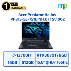 Laptop Acer Predator Helios PH315-55-751D i7-12700H/16GB/SSD 512GB/15.6