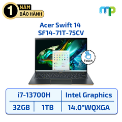 Laptop Acer Swift 14 SF14-71T-75CV I7-13700H/32GB/SSD 1TB/14.0