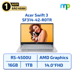 Laptop Acer Swift 3 SF314-42-R0TR R5-4500U/16GB/SSD 1TB/14.0