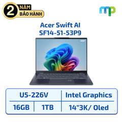 Laptop Acer Swift AI SF14-51-53P9 U5-226V/16GB/SSD 1TB/14