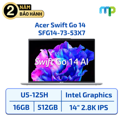 Laptop Acer Swift Go 14 SFG14-73-53X7 U5-125H/16GB/SSD 512GB/14