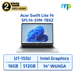 Laptop Acer Swift Lite 14 SFL14-51M-78XZ U7-155U/16GB/SSD 512GB/14