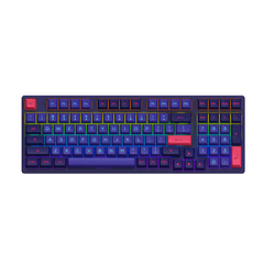 Bàn Phím Cơ không dây Akko 3098 Neon/ Switch Cream Yellow Pro