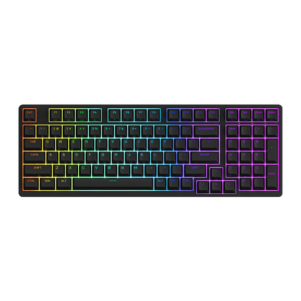 Bàn phím cơ không dây AKKO 3098B Plus Black/ Akko switch v3 - Cream Blue Pro