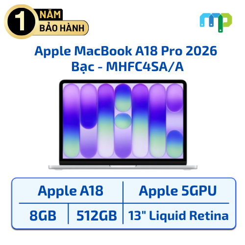 Laptop Apple Macbook Neo A18 Pro/6C CPU/5C GPU/8GB/SSD 512GB/13.0