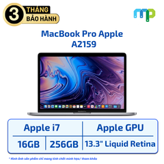 MacBook Pro Apple A2159 Core i7/16GB/256GB/13.3 inch Like New