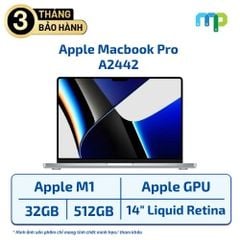 Laptop Apple MacBook Pro A2442 M1/32GB/512GB/14 inch Like New