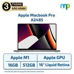 Laptop Apple MacBook Pro A2485 M1/16GB/512GB/16 inch Like New