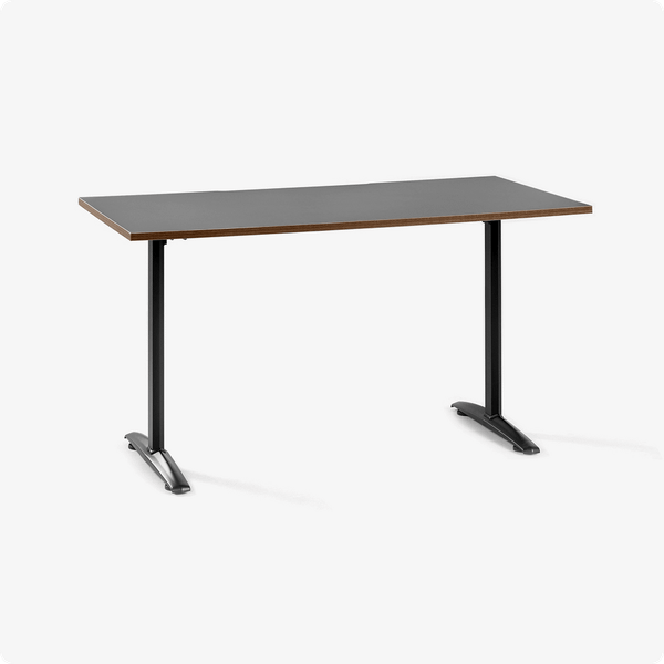 Bàn văn phòng HyperWork Core Desk - 1m2 | Khung đen, mặt bàn đen