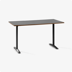 Bàn văn phòng HyperWork Core Desk - 1m2 | Khung đen, mặt bàn đen