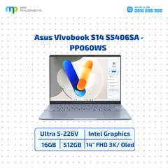 Laptop Asus Vivobook S14 S5406SA-PP060WS Ultra 5-226V/16GB/SSD 512GB/14.0
