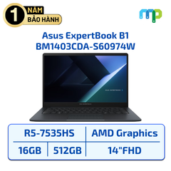 Laptop Asus ExpertBook B1 BM1403CDA-S60974W Ryzen 5-7535HS/16GB/SSD 512GB/42WHrs/14.0