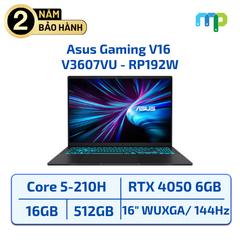 Laptop Asus Gaming V16 V3607VU - RP192W Core 5-210H/16GB/SSD 512GB/RTX 4050 6GB/16