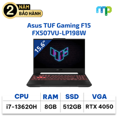 Laptop Asus TUF Gaming F15 FX507VU LP198W I7-13620H/8GB/SSD 512GB/RTX4050 6GB/15.6