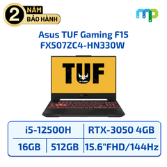 Laptop Asus TUF Gaming F15 FX507ZC4-HN330W I5-12500H/16GB/SSD 512GB/RTX3050 4GB/15.6