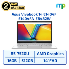 Laptop Asus Vivobook 14 E1404F (R5-7520U/16GB/512GB SSD/14.0 FHD/WIN11/BẠC) E1404FA-EB482W
