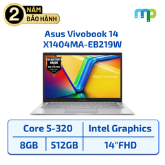 Laptop Asus Vivobook 14 X1404MA-EB219W Core 5-320/8GB/SSD 512GB/14.0