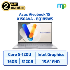 Laptop Asus Vivobook 15 X1504VA - BQ185WS Core 5-120U/16GB/SSD 512GB/15.6