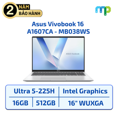 Laptop Asus Vivobook 16 A1607CA - MB038WS Ultra 5-225H/16GB/SSD 512GB/16