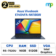 Laptop Asus Vivobook E1404FA K186W R5-7520U/16GB/512GB/14
