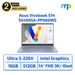Laptop Asus Vivobook S14 S5406SA-PP060WS Ultra 5-226V/16GB/SSD 512GB/14.0
