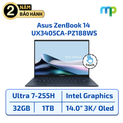 Laptop Asus ZenBook 14 UX3405CA-PZ188WS Ultra 7-255H/32GB/SSD 1TB/14.0