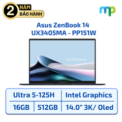 Laptop Asus ZenBook 14 UX3405MA - PP151W Ultra 5-125H/16GB/SSD 512GB/14.0