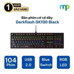 Bàn Phím Cơ Có Dây Darkflash DK100 Black