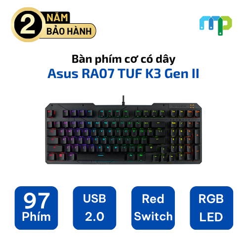 Bàn phím cơ có dây Asus RA07 TUF K3 Gen II
