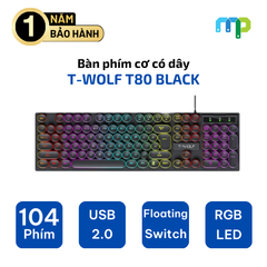 Bàn phím có dây T-WOLF T80 BLACK