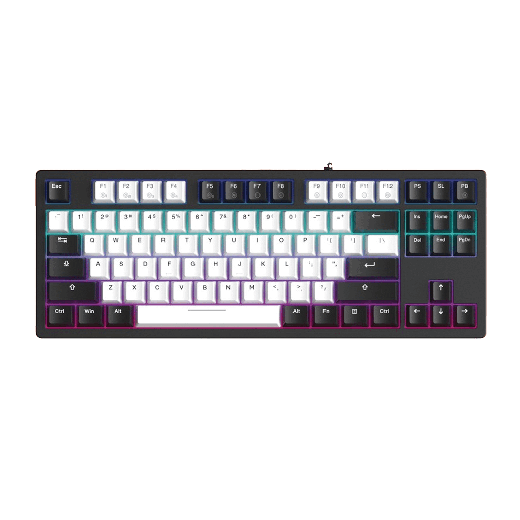 Bàn phím có dây DARE-U EK87 V2 White Black