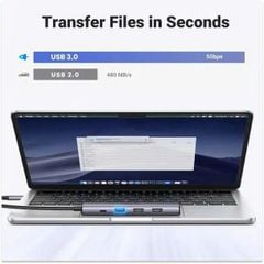 Hub USB-C sang 2*USB-A 2.0/USB-A 3.0/HDMI/PD hỗ trợ 4K Ugreen 15495