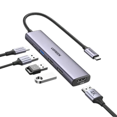 Hub USB-C sang 2*USB-A 2.0/USB-A 3.0/HDMI/PD hỗ trợ 4K Ugreen 15495