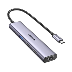 Hub USB-C sang 2*USB-A 2.0/USB-A 3.0/HDMI/PD hỗ trợ 4K Ugreen 15495