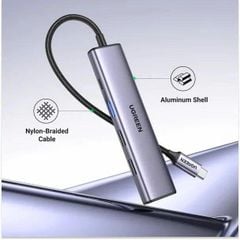 Hub USB-C sang 2*USB-A 2.0/USB-A 3.0/HDMI/PD hỗ trợ 4K Ugreen 15495