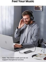 Hub chuyển đổi USB-C sang 2*USB C/2*USB/HDMI/VGA/SD TF/LAN/3.5mm Ugreen 45520